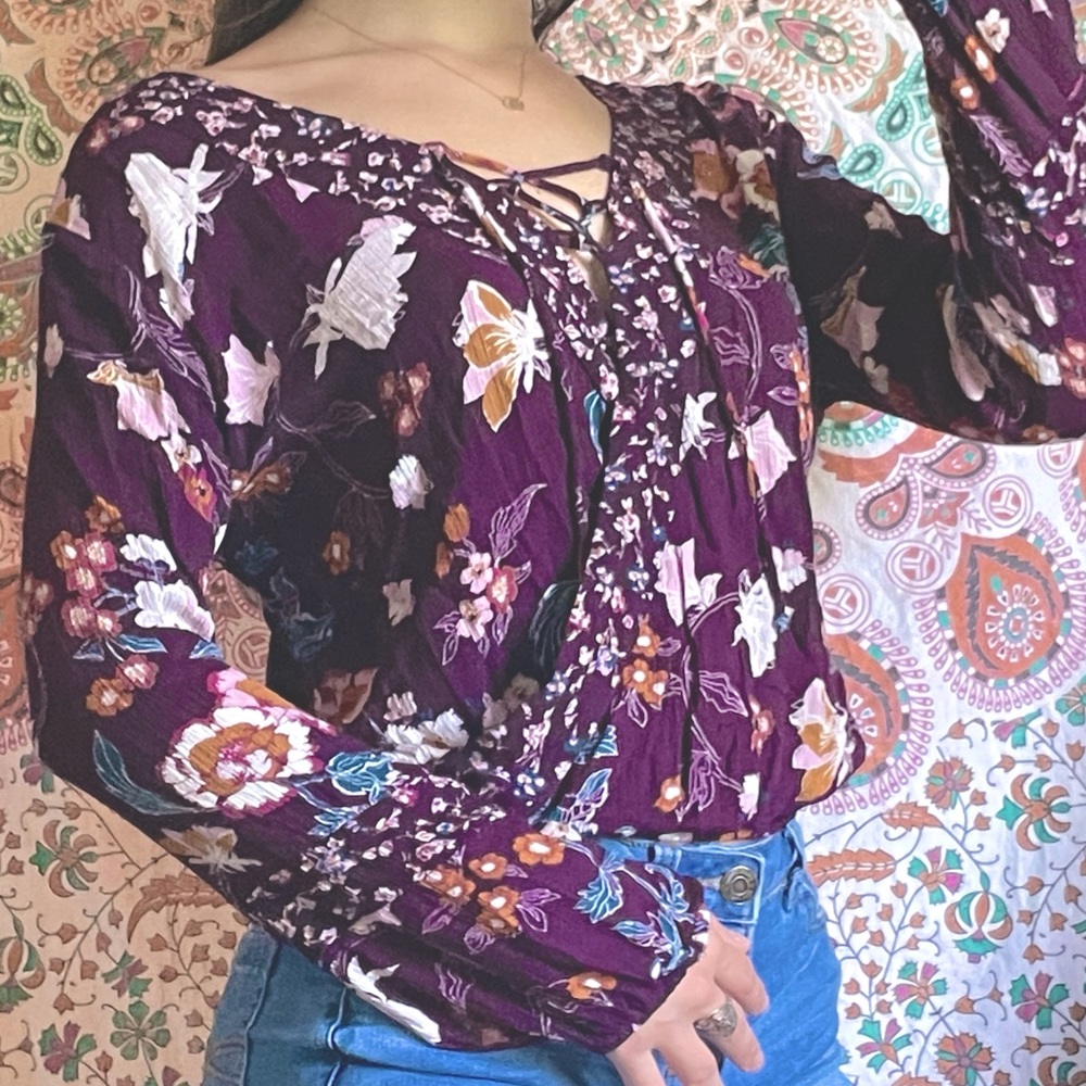 Purple Flower Power Shirt